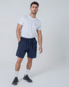 Organic Cotton Lightweight Sweatshorts in Natural Cotton hewn.