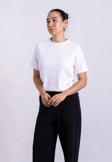  Organic Cotton Relaxed Fit T-Shirt, White Pantee