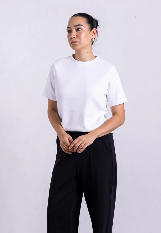 Organic Cotton Relaxed Fit T-Shirt, White Pantee