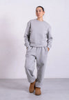 Organic Cotton Sweatpants, Light Grey Marl Pantee