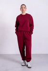 Organic Cotton Sweatpants, Ruby Wine Pantee