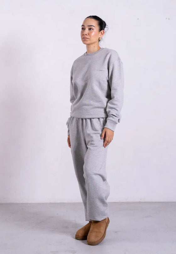 Organic Cotton Sweatshirt, Light Grey Marl Pantee