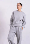 Organic Cotton Sweatshirt, Light Grey Marl Pantee