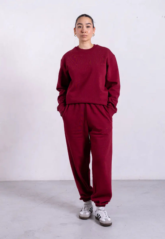 Organic Cotton Sweatshirt, Ruby Wine Pantee