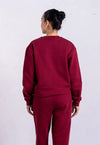 Organic Cotton Sweatshirt, Ruby Wine Pantee