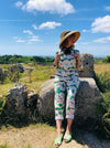 Organic Cotton & Linen Green Clouds Jumpsuit Wild Clouds