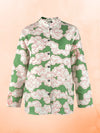 Organic Cotton & Linen Green Clouds Shirt Wild Clouds