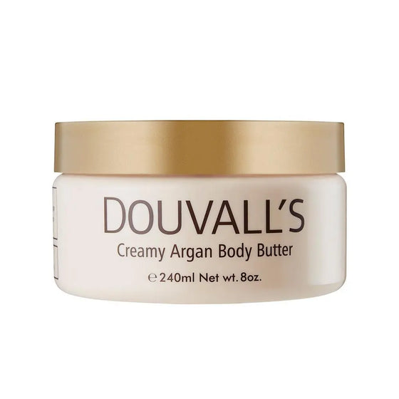 Organic Creamy Argan Body Butter Pink Grapefruit 240ml Douvalls Beauty