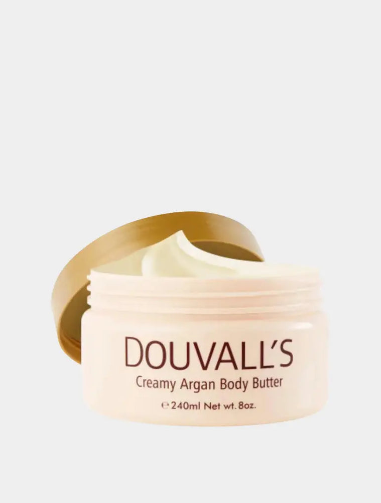 Organic Creamy Argan Body Butter Vanilla 240ml Douvalls Beauty