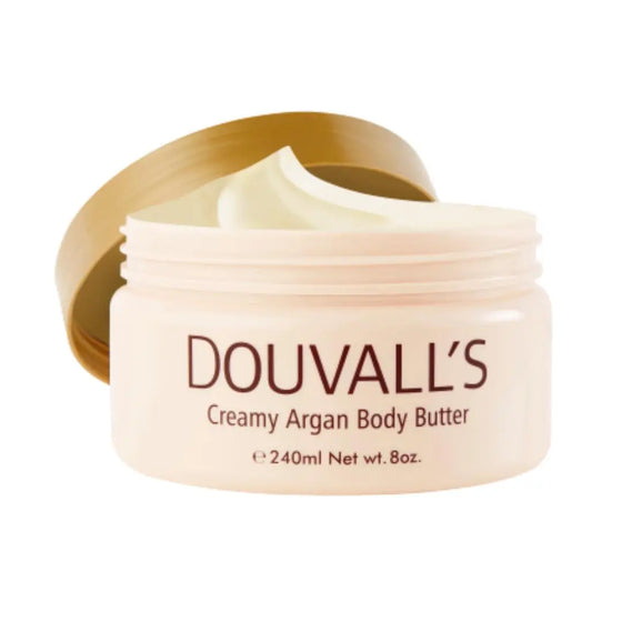 Organic Creamy Argan Body Butter Vanilla 240ml Douvalls Beauty