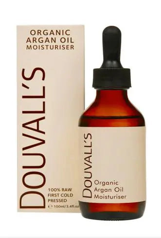 Organic First Cold Pressed Argan Oil Moisturiser 100ml Douvalls Beauty