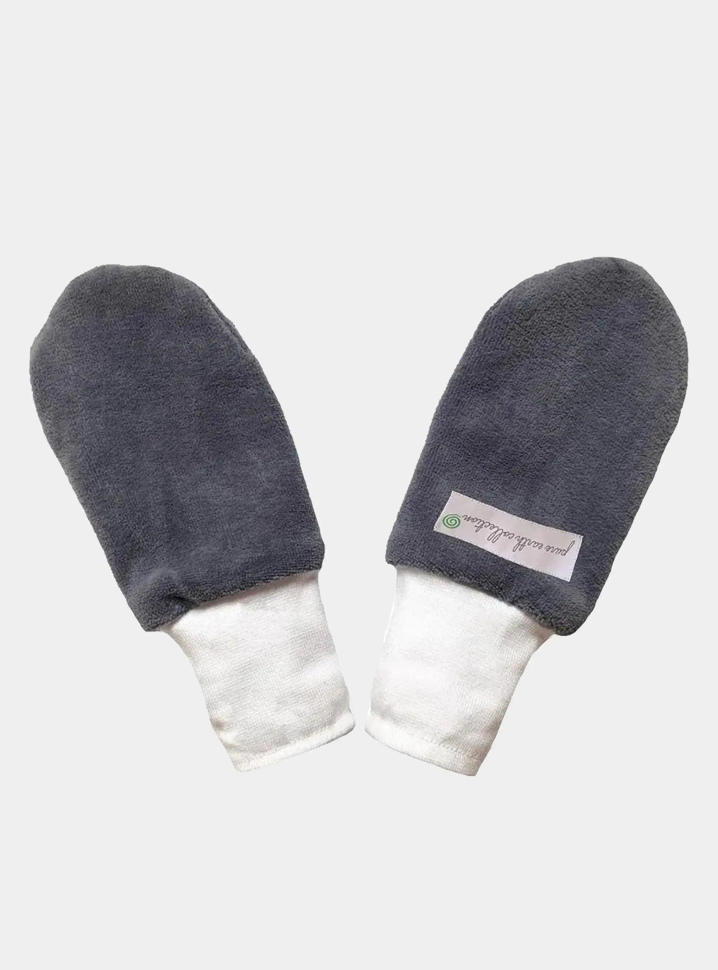 Organic Mittens - Grey (Pack of 2 Pairs) Pure Earth Collection