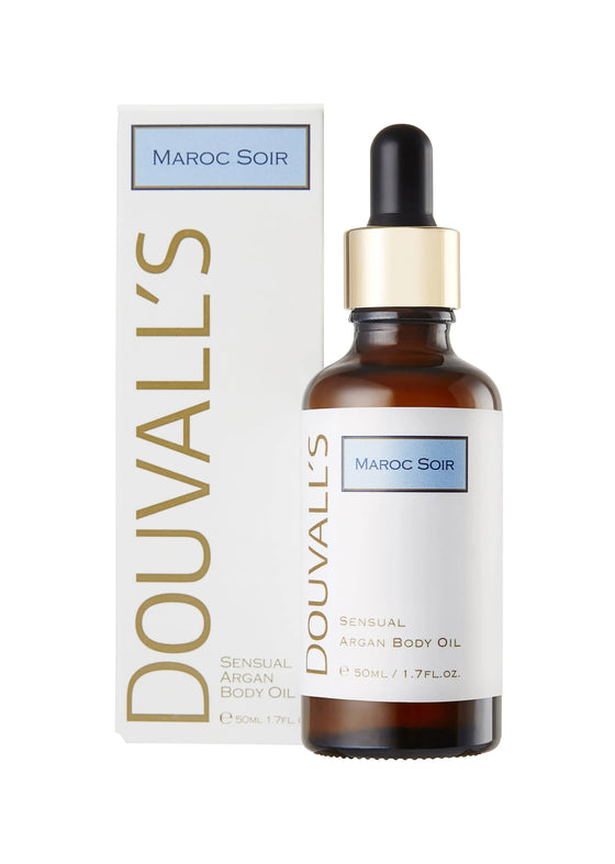 Organic Sensual Scented Argan Body Oil 50ml | Hydrating and Revitalising With Pure Essential Oils Douvalls Beauty