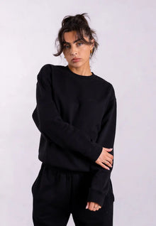  Oversized Sweatshirt, Black Pantee