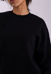 Oversized Sweatshirt, Black Pantee