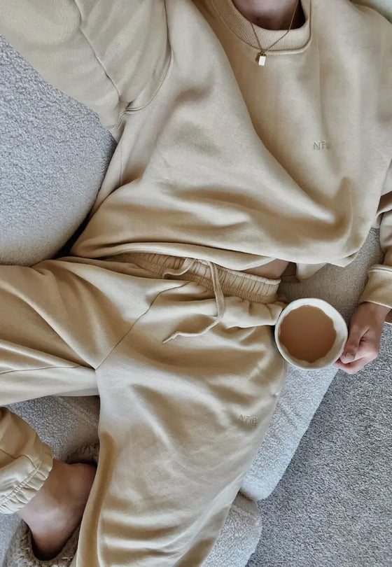 Oversized Sweatshirt, Oat Pantee