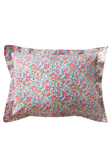  Oxford Pillowcase Made With Liberty Fabric BETSY DEEP PINK Coco & Wolf