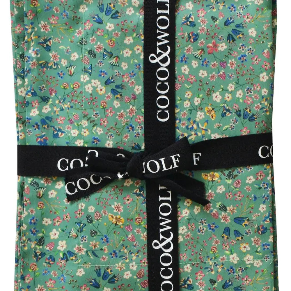 Oxford Pillowcase Made With Liberty Fabric DONNA LEIGH GREEN Coco & Wolf