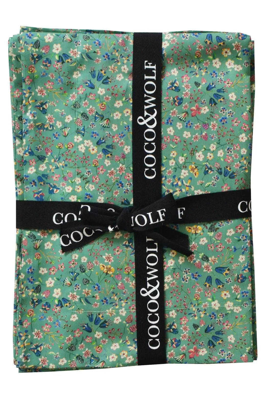 Oxford Pillowcase Made With Liberty Fabric DONNA LEIGH GREEN Coco & Wolf