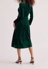 Velvet Tie-Neck Dress