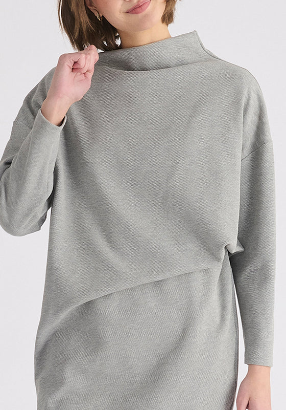 Asymmetric Neck Jumper Dress