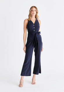  Waist Tie Jumpsuit