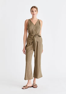  Waist Tie Jumpsuit