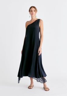  One Shoulder Flowy Dress