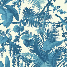  PAMPAS Wallpaper - Off White &amp; Cerulean House of Hackney