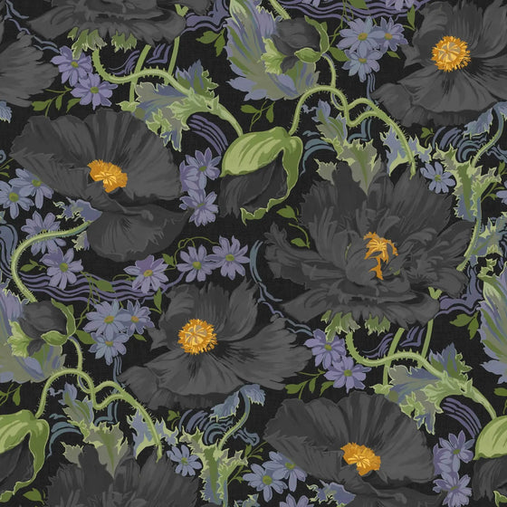 PAPAVERA Wallpaper - Noir House of Hackney