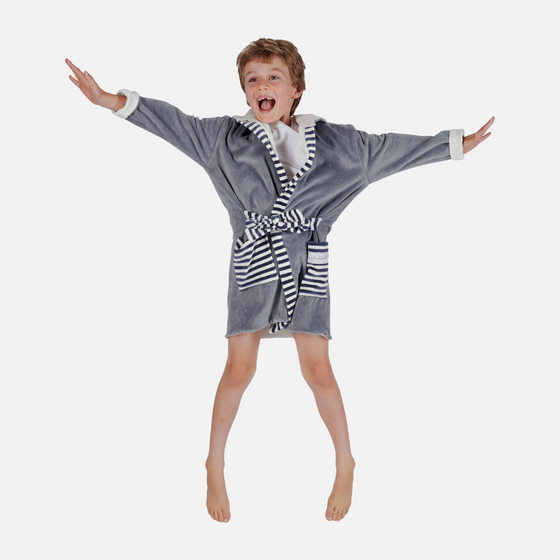 Grey Kids Organic Robes Pure Earth Collection