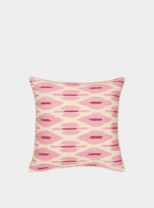  PINK and CREAM Square Cushion