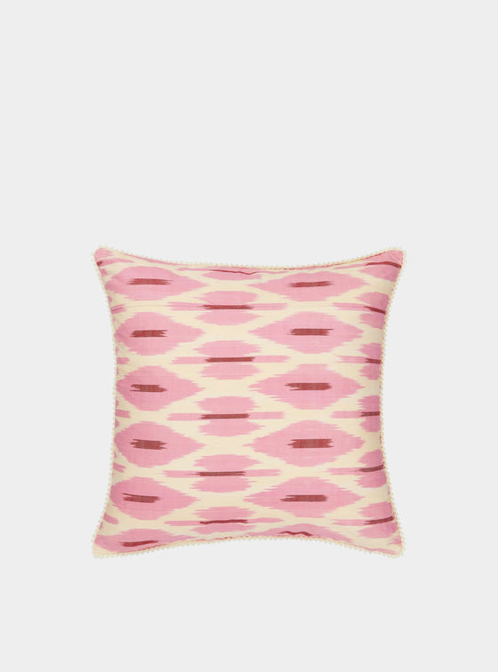 PINK and CREAM Square Cushion