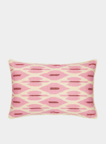  PINK and CREAM Oblong Cushion