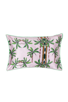  Pink Palm Silk Pillowcase