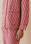 Rose Checkerboard Cotton Pyjamas TartanBlanketCo