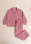 Rose Checkerboard Cotton Pyjamas TartanBlanketCo