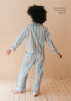 Blue Stripe Cotton Pyjamas TartanBlanketCo