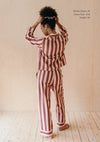 Red Stripe Cotton Pyjamas TartenBlanketCo