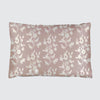 Silk Pillowcase - Pink With White Foliage
