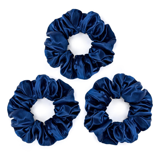 Large Silk Scrunchies Pack of 3 Silk Works London