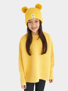  Yellow Paisie Kids Ribbed Jumper