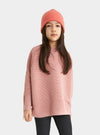 Rose Pink Paisie Kids Ribbed Jumper