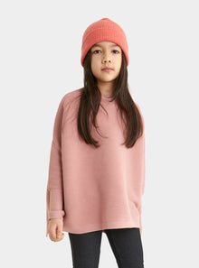  Rose Pink Paisie Kids Ribbed Jumper