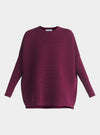 Purple Paisie Ribbed Jumper