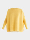 Yellow Paisie Ribbed Jumper