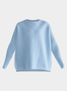  Sky Blue Paisie Ribbed Jumper