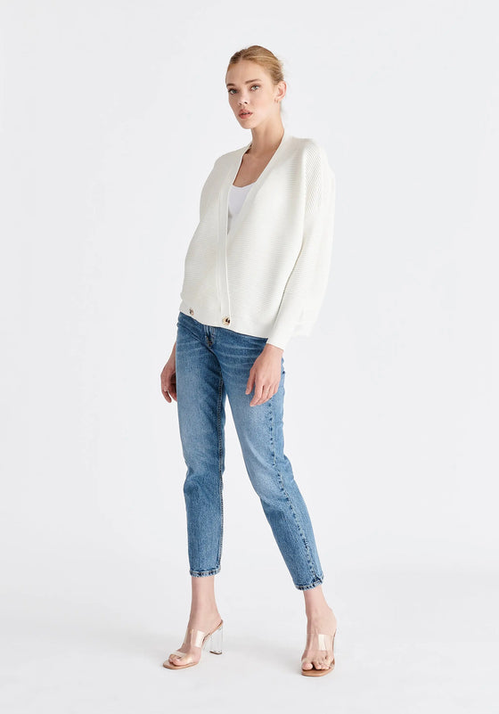 Paisie Ribbed Wrap Cardigan Paisie