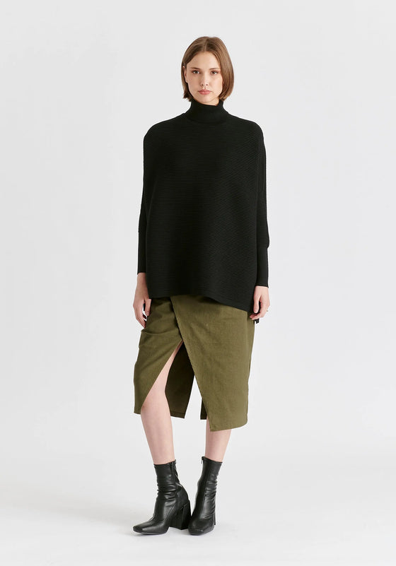 Paisie Turtleneck Ribbed Jumper Paisie