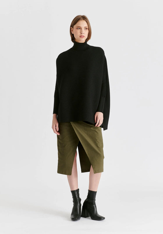 Paisie Turtleneck Ribbed Jumper Paisie